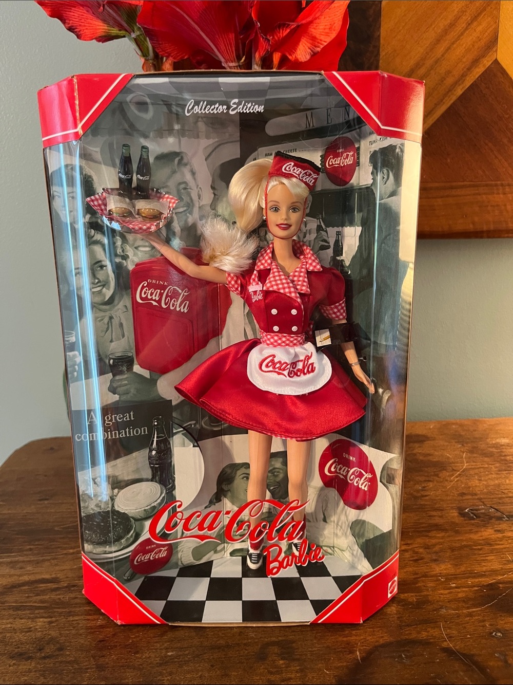 Coca Cola Red Diner Server Barbie Collector Edition